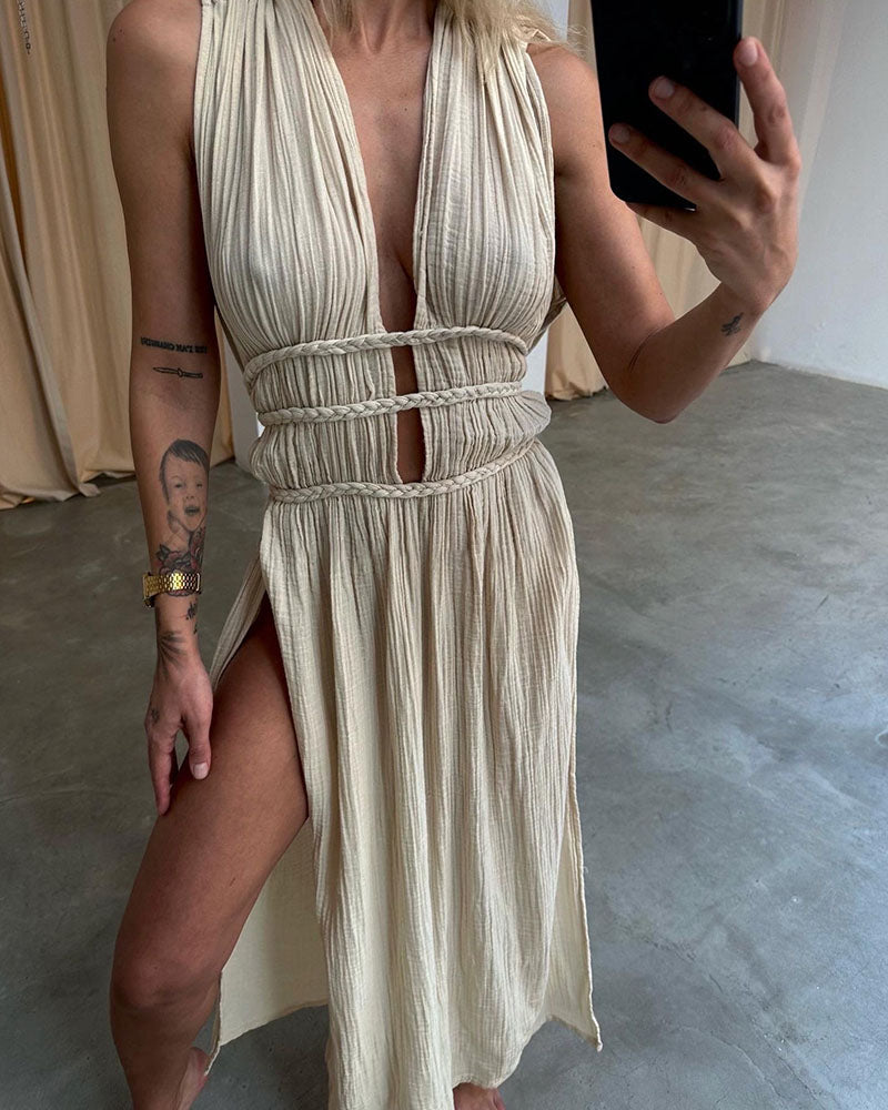 Zolla | Textured Slit Dress