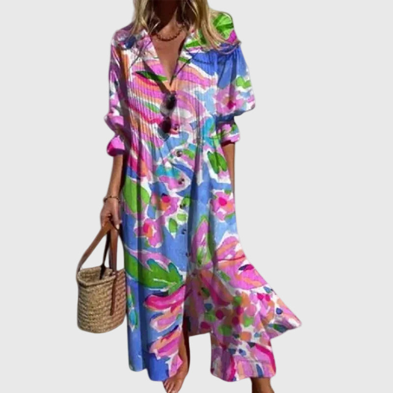 Zariah Elegant Boho Maxi Dress
