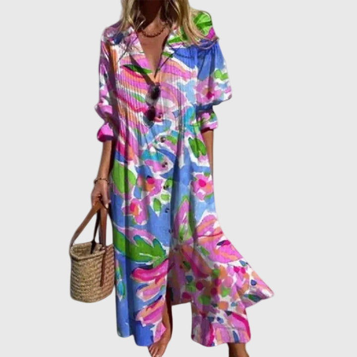 Zariah Elegant Boho Maxi Dress