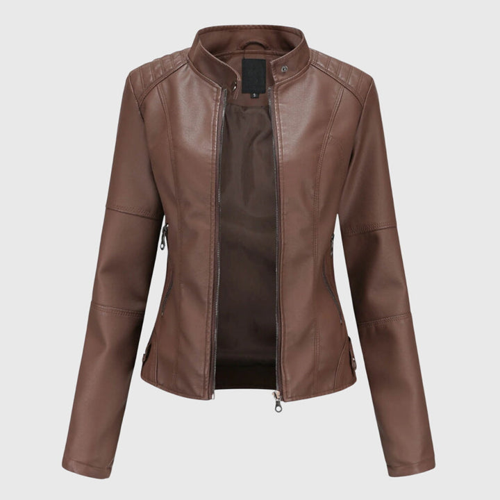 Giorgina | Elegant Leather Jacket for Women