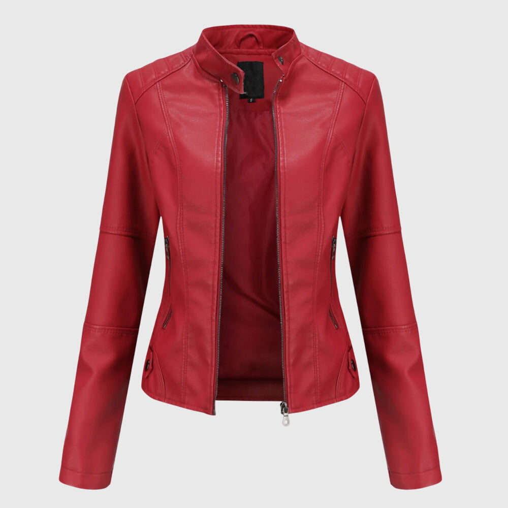 Giorgina | Elegant Leather Jacket for Women