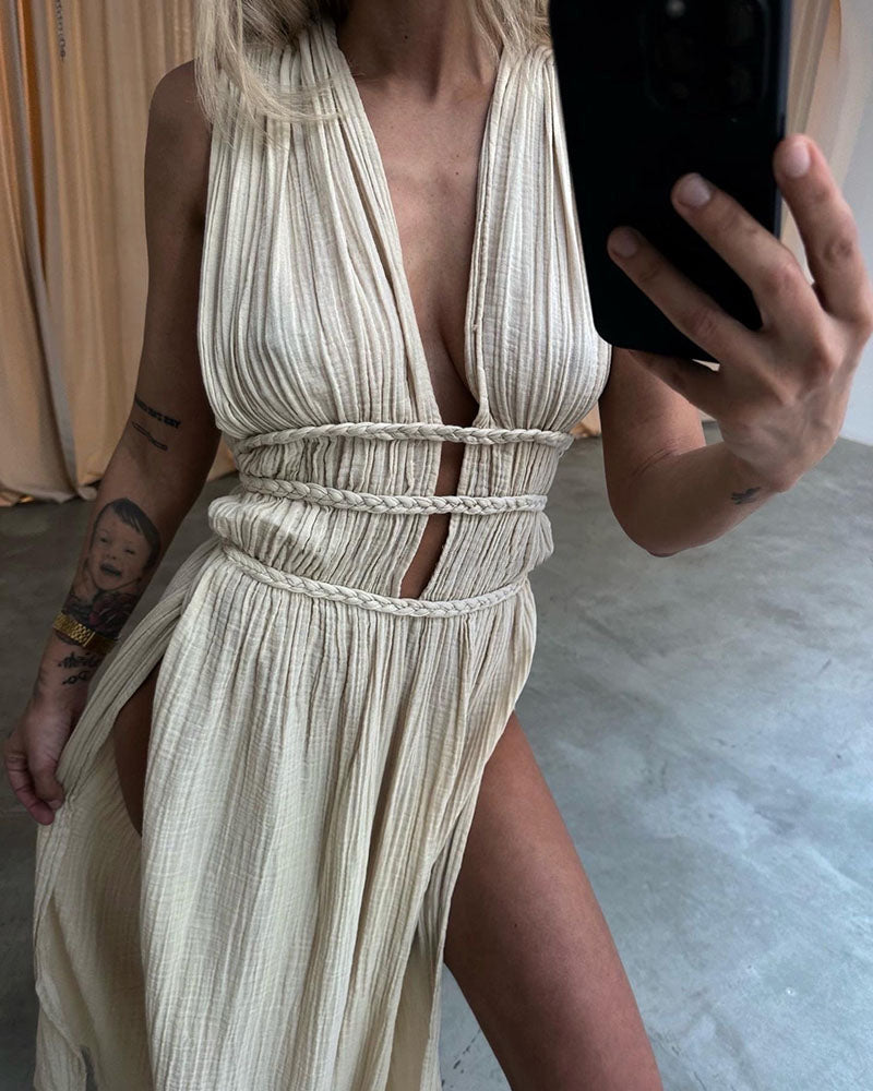 Zolla | Textured Slit Dress