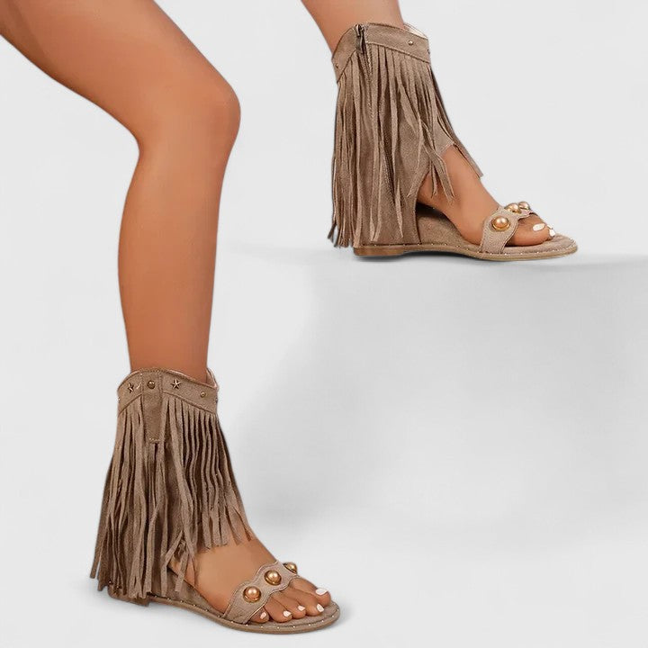 Eira | Chic Fringe Sandals