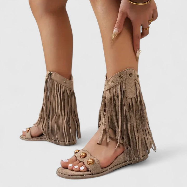 Eira | Chic Fringe Sandals