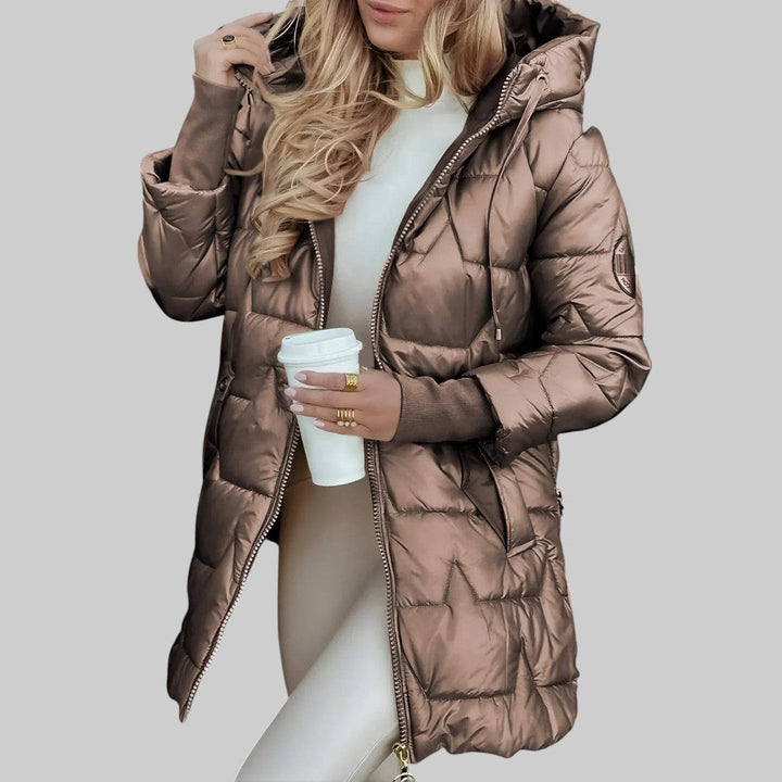 Cecilia Elegant Hooded Coat