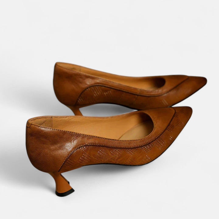 Amara Leather-Look Heels