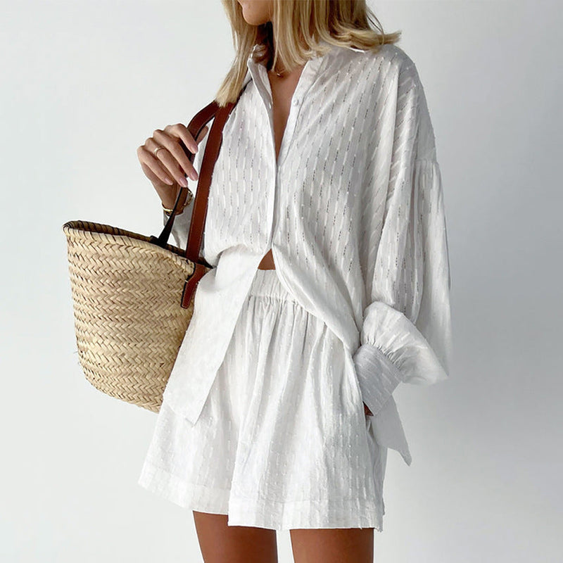 Elizabeth | Light Shirt & Shorts Ensemble