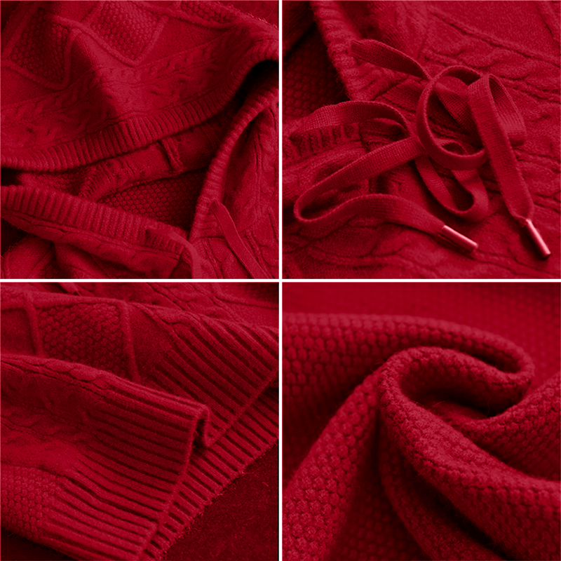 Emily | Cable-Knit Hoodie