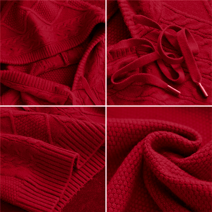 Emily | Cable-Knit Hoodie