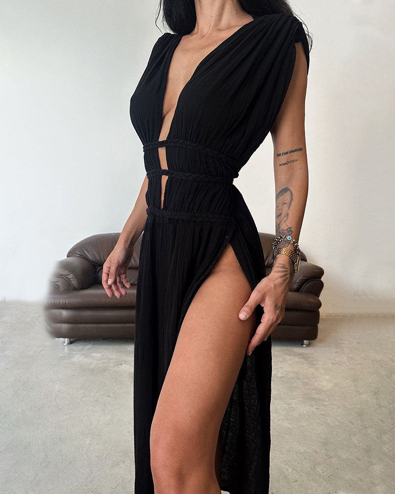 Zolla | Textured Slit Dress