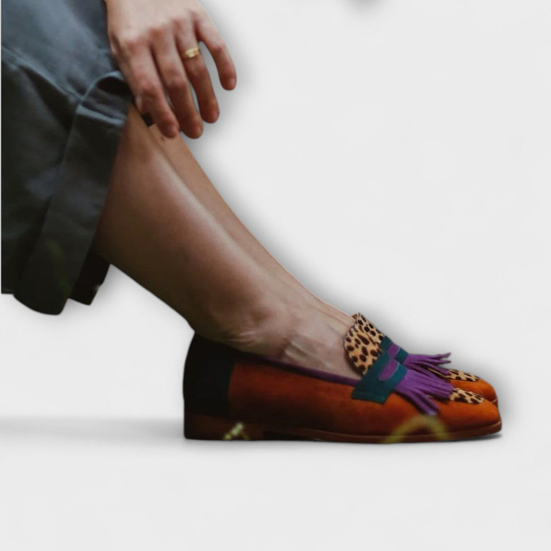 Fallon | Brown Leopard Moccasin