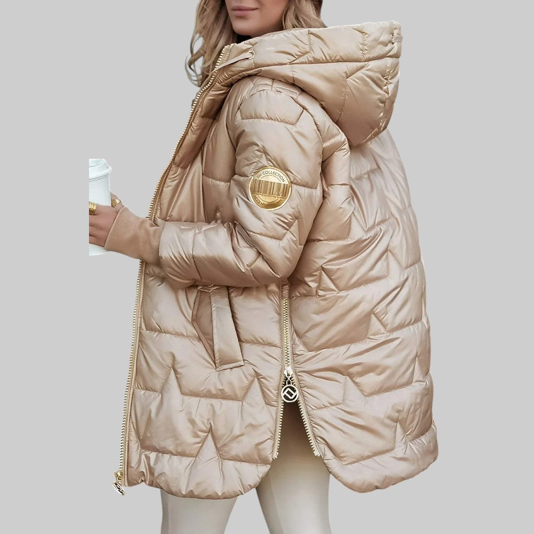 Cecilia Elegant Hooded Coat