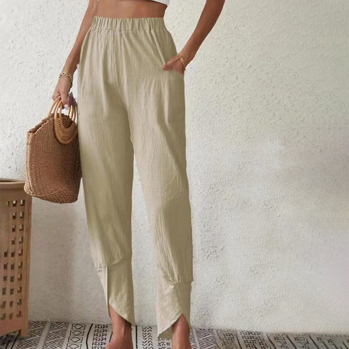 Essari | Slit-Hem Trousers