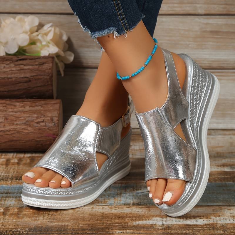 Baylie | Stylish Metallic Sandals