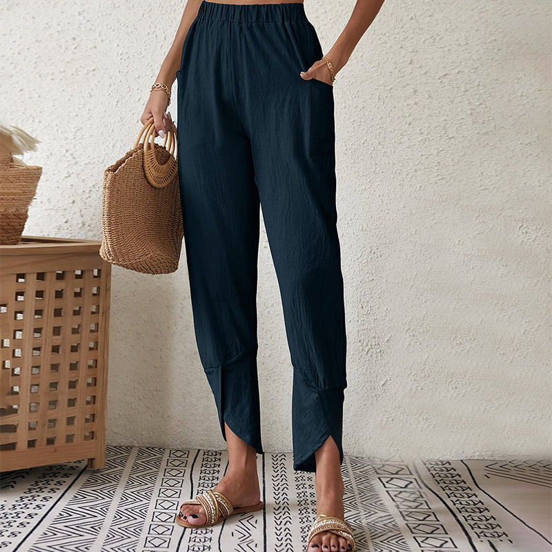 Essari | Slit-Hem Trousers