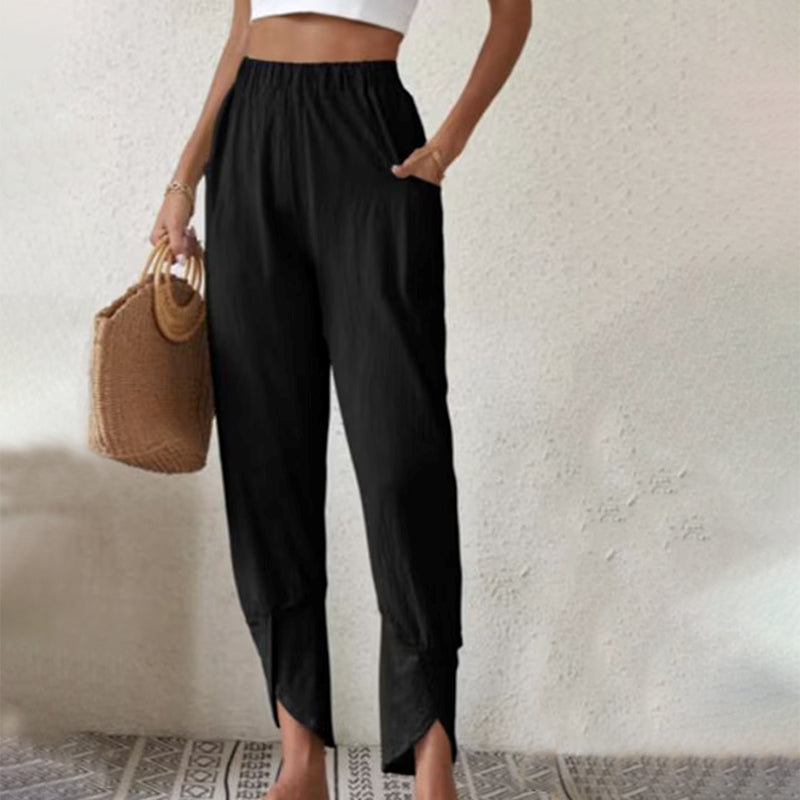 Essari | Slit-Hem Trousers