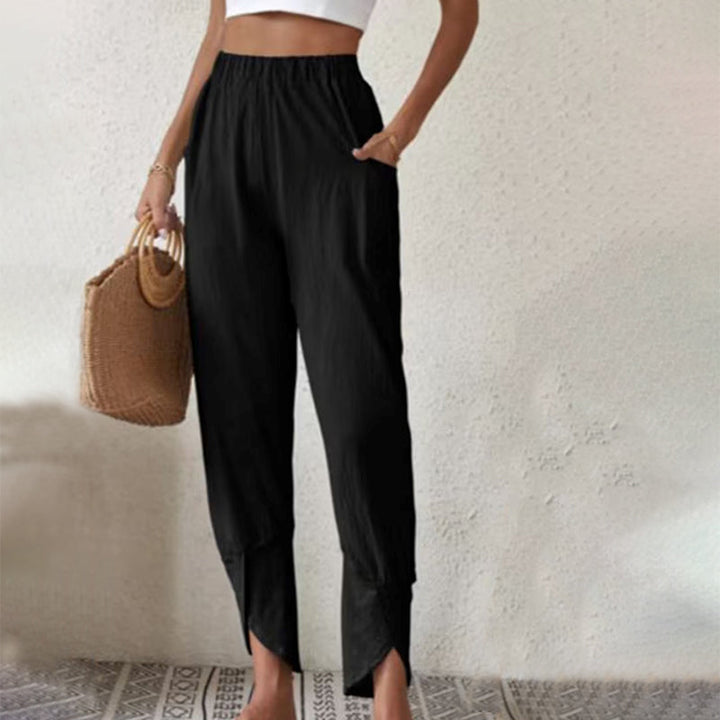 Essari | Slit-Hem Trousers